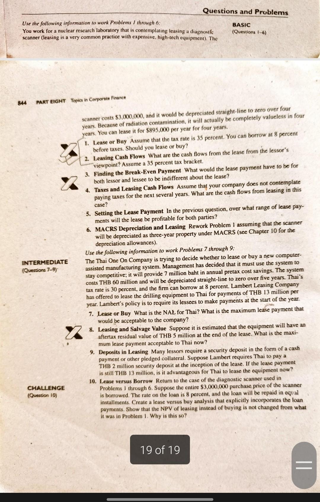  step by step answer to these 10 questions. GHT Topics in