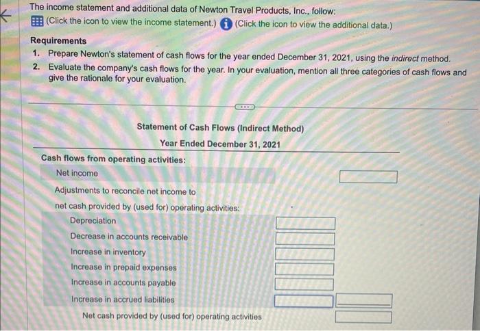 PLEASE HELP!!!! i will gove thumbs up The income statement and additional