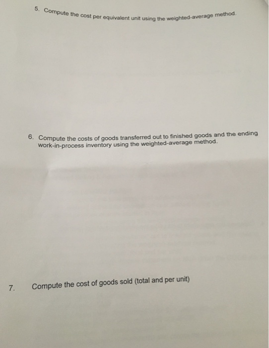 and for throughout the the pertains to work in process process. The