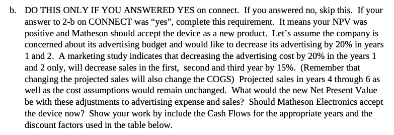 to be acquired to produce the device. The equipment would cost $180,000