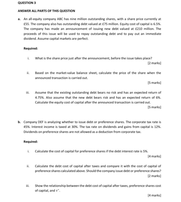  Question C and D please QUESTION 3 ANSWER ALL PARTS OF