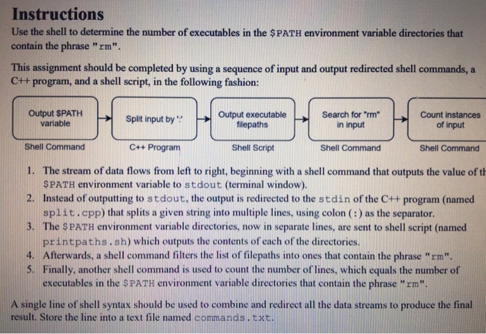  Linux Shell Scripting (cloud9) Three files are needed: 1. commands.txt 2.