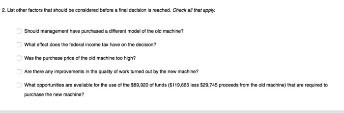 has any estimated residual value, are as follows: Old Machine Cost of