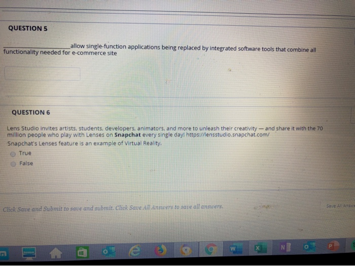  QUESTIONS allow single function applications being replaced by integrated software tools