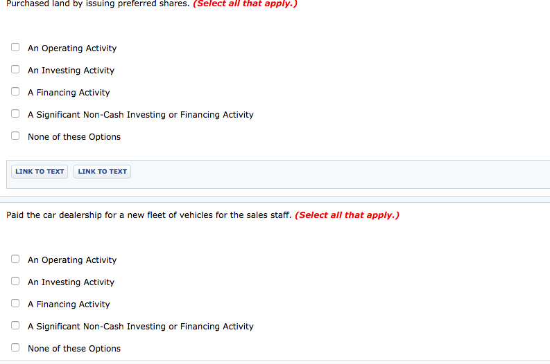 cash flows. Received a shipment of raw materials inventory purchased on account.