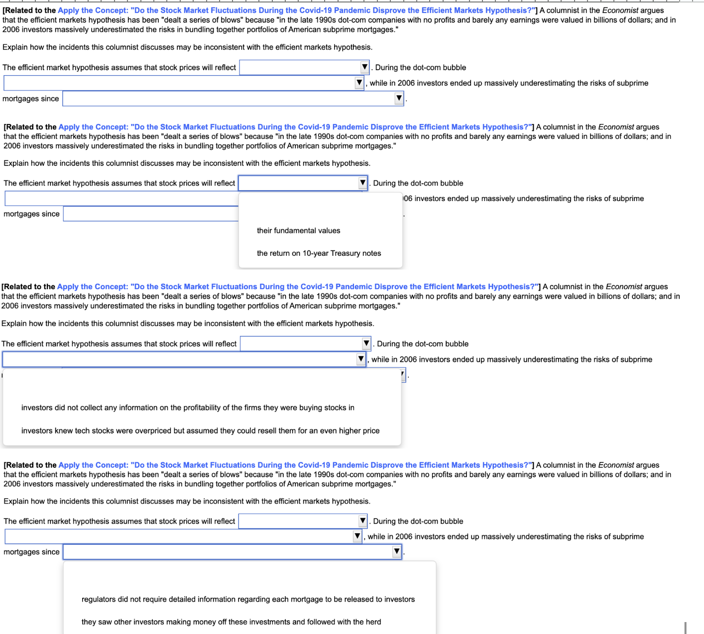  [Related to the Apply the Concept: "Do the Stock Market Fluctuations