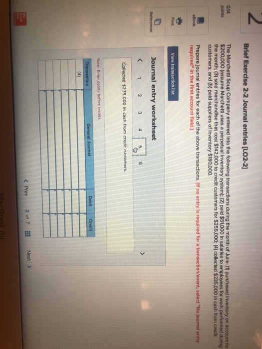 $156,000 to credit customers for $290,000; (4) collected $270,000 in cash from