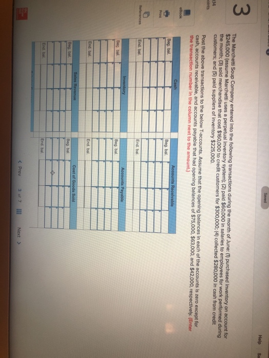 transaction and show the effect of each on the accounting equation for