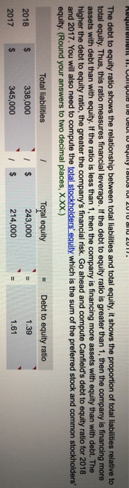 the current ratio, which is calculated as the total current assets divided