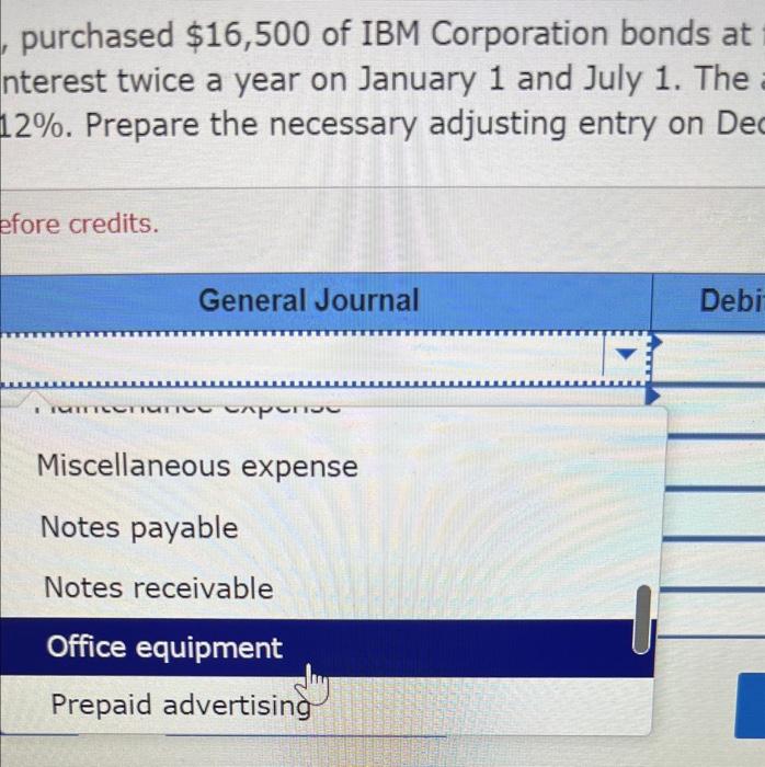 1 and July 1 The annual intereat rate is 12%. b. Vito's