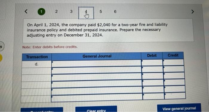 is used. c. On November 1, 2024, the bar area wos leased