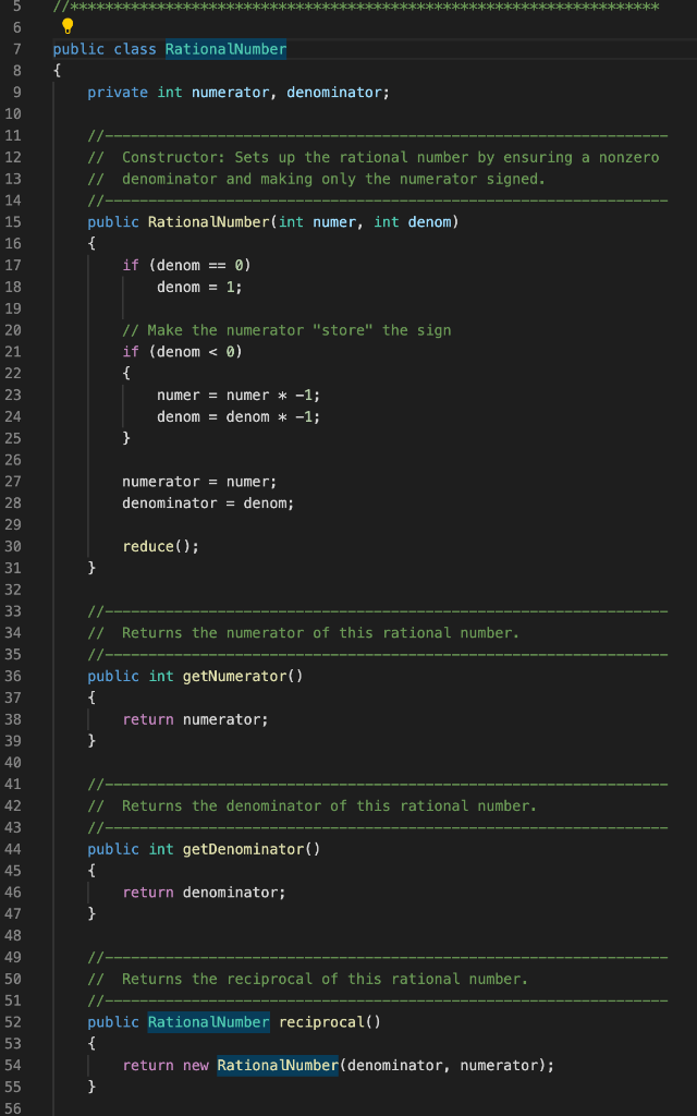 The numbers read could be integers, doubles, and rational numbers. Then, it
