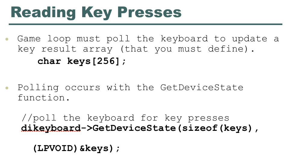 to use //pointer to the surface //reserved (always NULL); d3ddev.->GetBackBuffer( 0, 0,