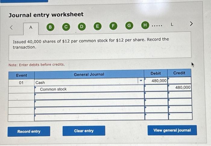 the problem with journal entries and T-accounts and then posting it to