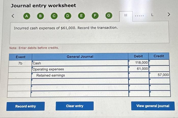 shares of treasury stock for $16 per share. 6. Paid $4,000 cash