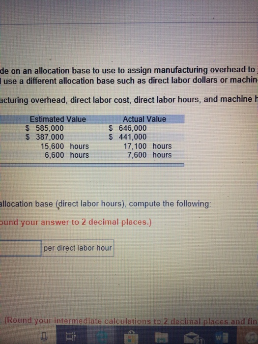 it is trying to decide whether it should use a different allocation