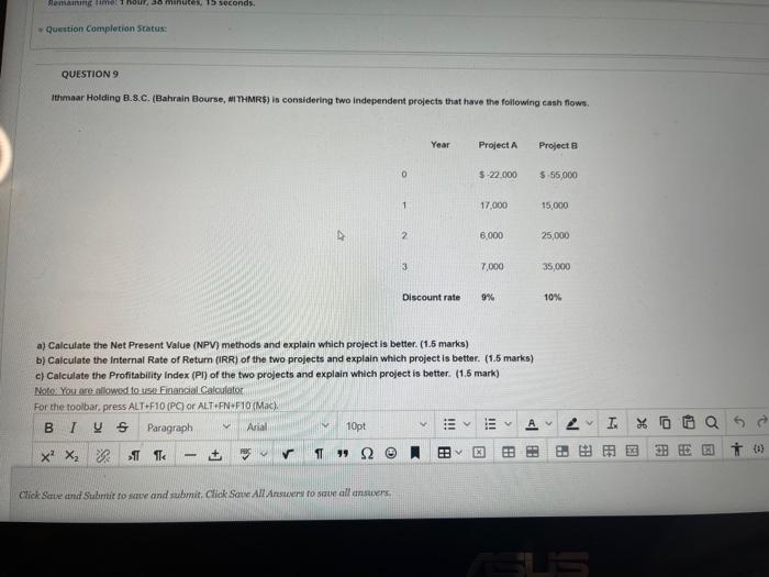 $515 O No loans are needed QUESTION 2 Which of the following