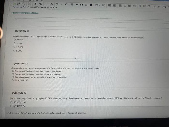 of each year. II. Perpetuity investments offer infinite payments OI only Oll