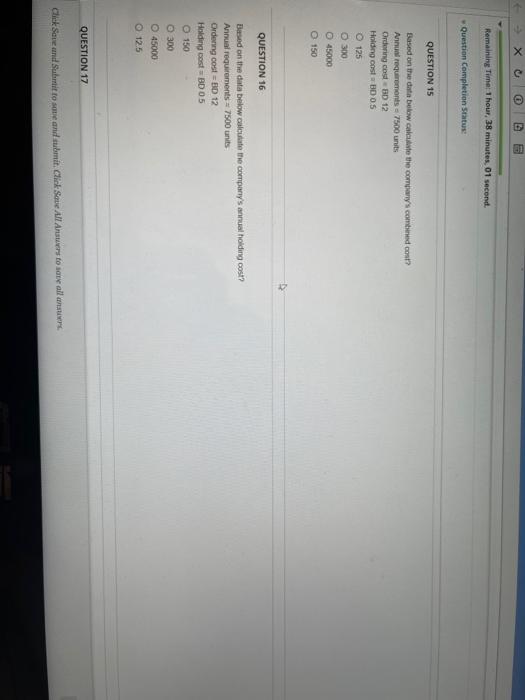 Click Save and Submit to save and submit. Click Save All Answers