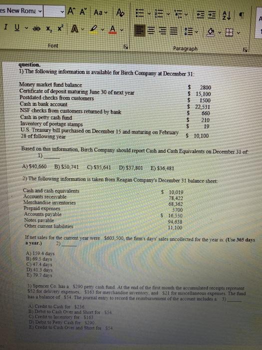  es New Roma ' A A Aav Ao reverse IU de