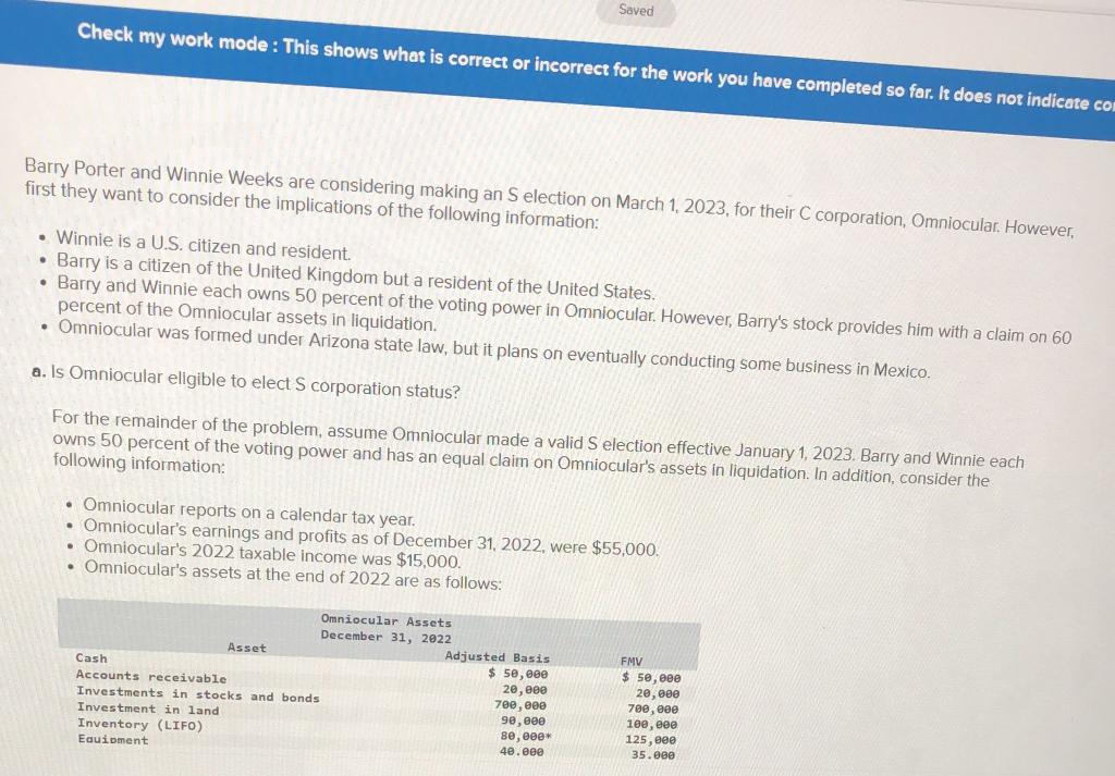  PLEASE CALCULATE THE STOCK BASIS. EACH TIME I CALCULATED IT GIVES
