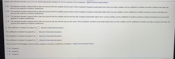atid Project A B D Expected return 11.7% 11.8% 12.2% 12.2% Range