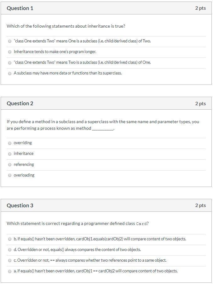 (JAVA Quiz) Need help asap! 30 Minute Java quiz! Question 1 2