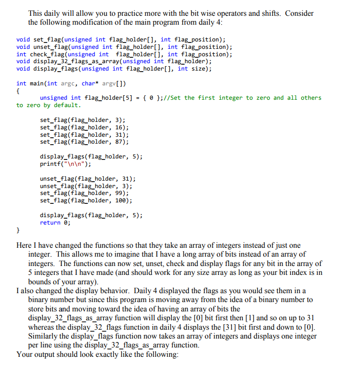 This daily will allow you to practice more with the bit