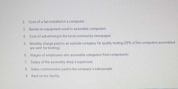 supplied by various manufacturers. The company is very small and its assembly