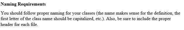 This class definition should be the most basic definition for the object