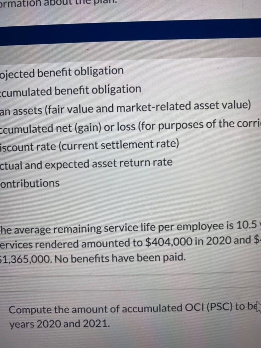 (LO 1,4,5) (Amortization of Accumulated OCI Balances) Keeton Company defined benefit pension