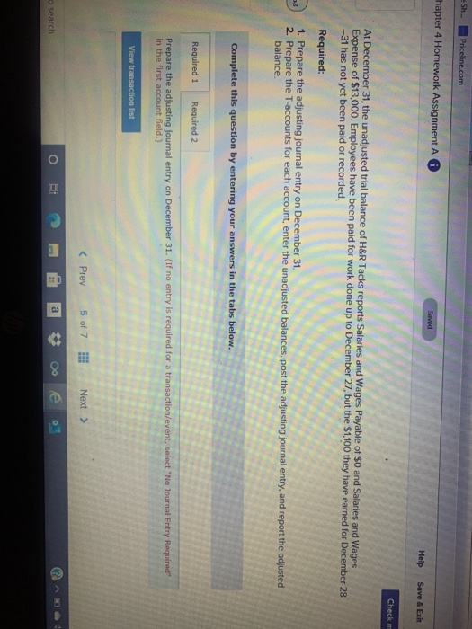  Sh. Priceline.com hapter 4 Homework Assignment A Saved Help Save &