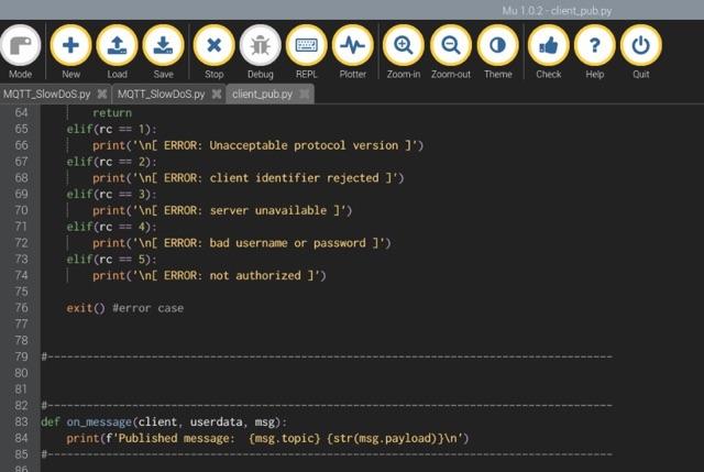 102 clientupub py Mu t.02, chentepub py MQTT_SlowDos.py 3 MQTT_SlowDos.py is client_pub.py