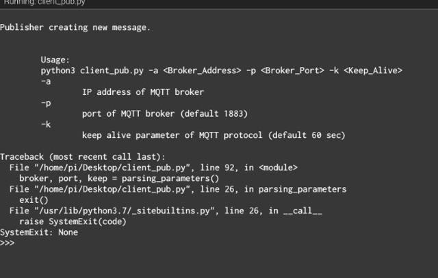 Broker_Port >k Keep_Alive> a IP address of MQTT broker -p port of