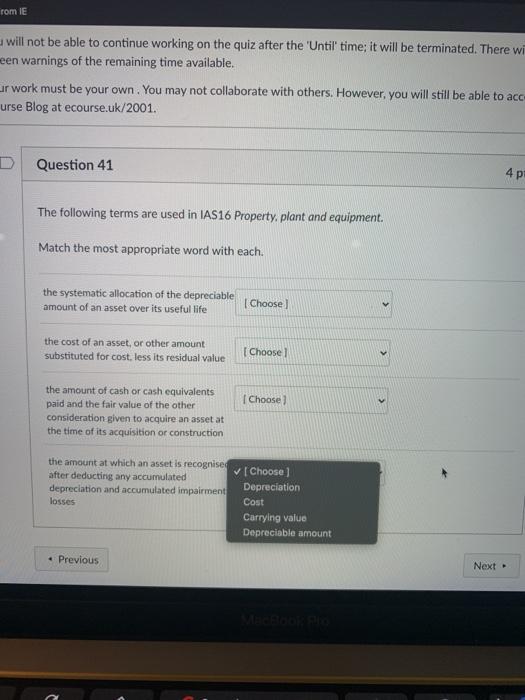 rom IE a will not be able to continue working on