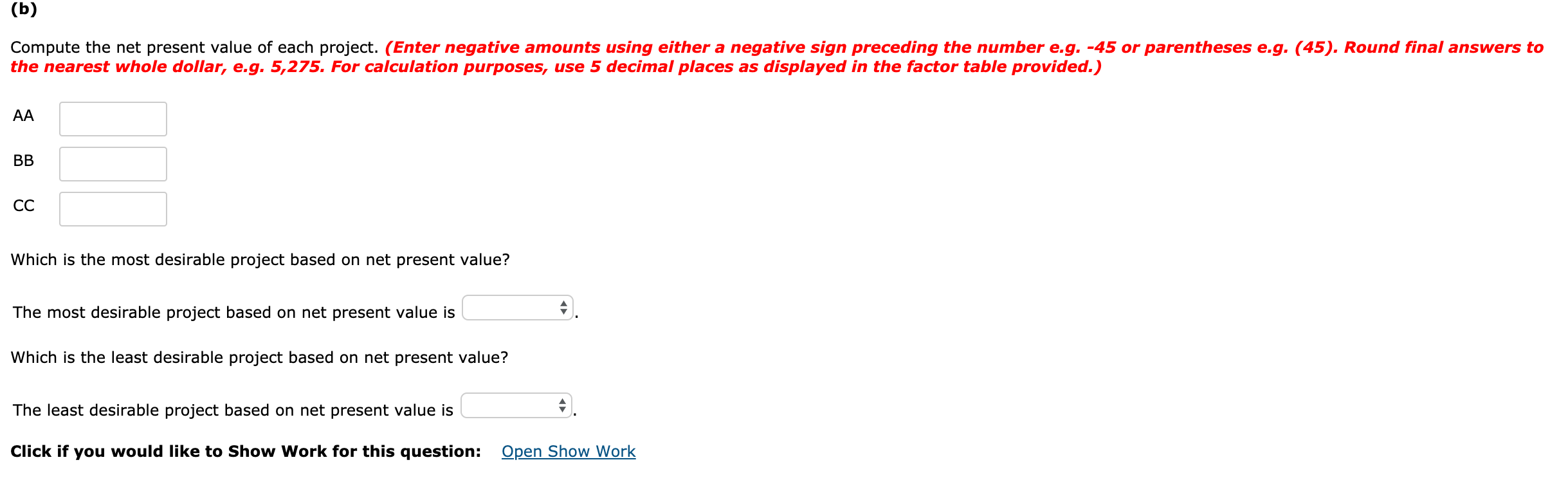 an equipment investment of $27,280. Each project will last for 3 years