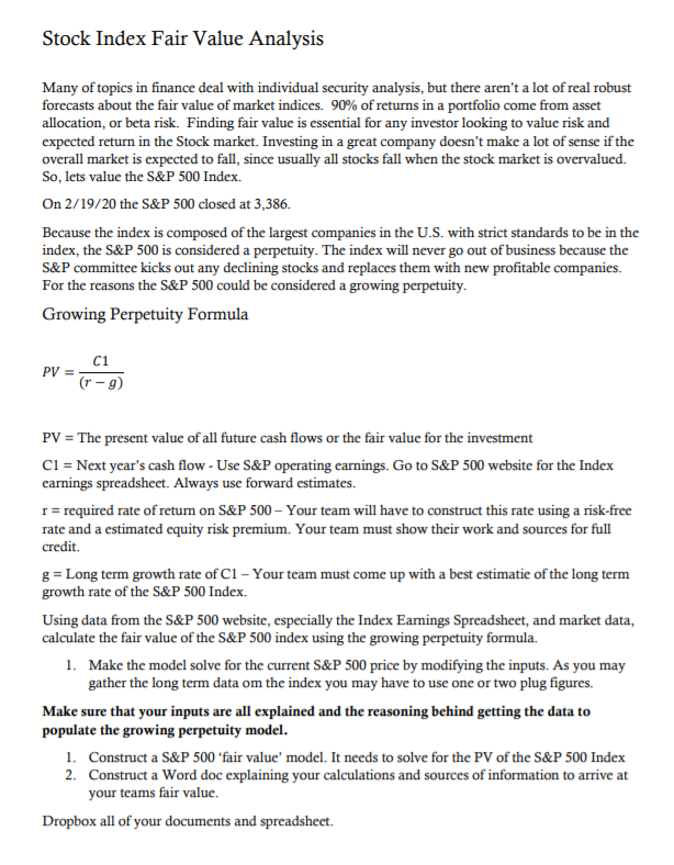 Please check the attached file for the instructions and details. Complete Stock