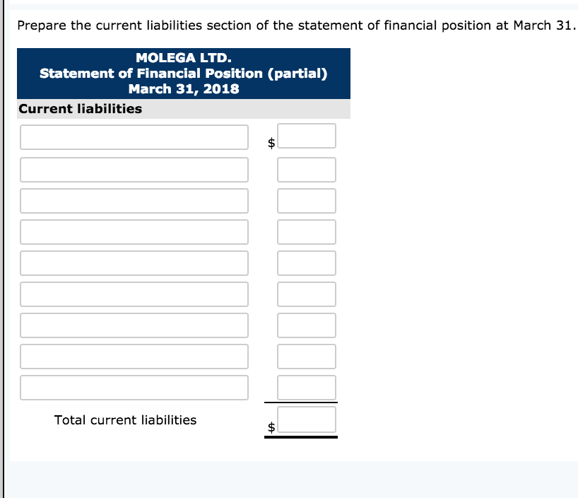 on March 31. (PLz round answers to 0 decimal places) On February
