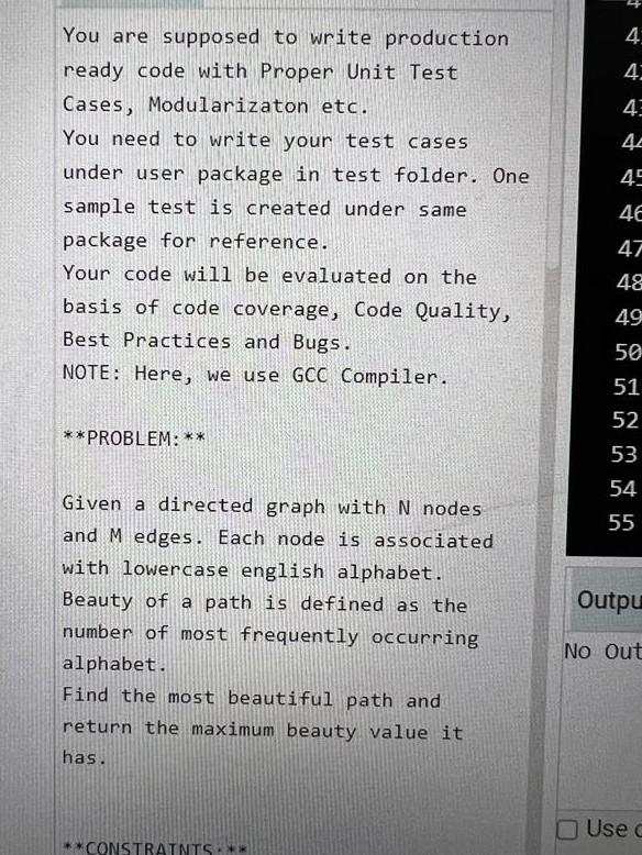 do only in c++ You are supposed to write production ready