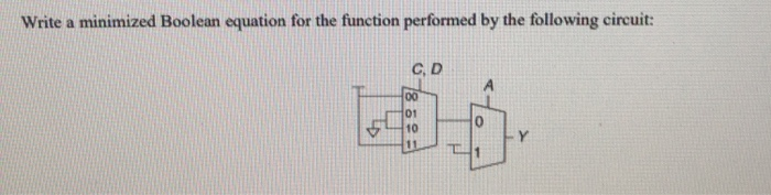  Please explain how to do this Write a minimized Boolean equation