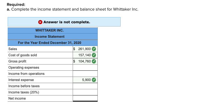 below. Some of the answers, I've already successfully calculated. Financial ratios computed