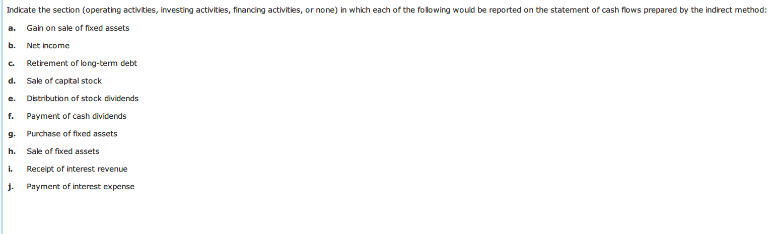  Need an answer for each please according to the subject: investing
