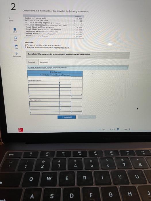 the following information Ints Number of units sold Selling price per unit