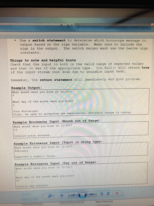 This program will ask the user for their date of birth (day