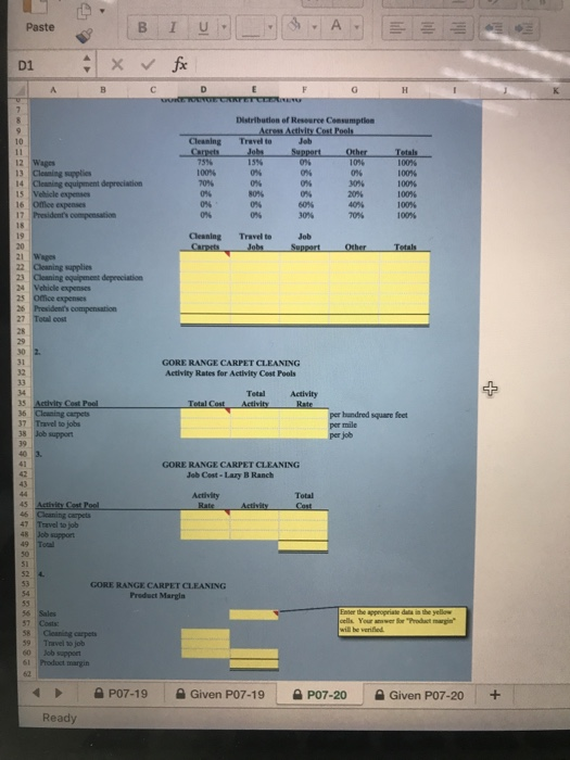 Data PO7-20 GORE RANGE CARPET CLEANING Current carpet cleaning fee (per 100