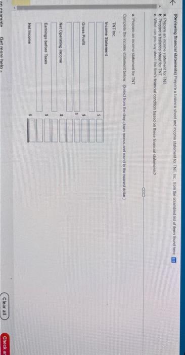 for TNT. c. What can you say about the firm's financial condition