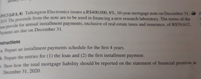  P LO 3,4) Talkington Electronics iss 3019 The proceeds from the
