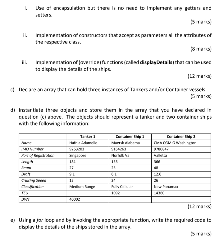 to OOP. You are required to provide a mix of descriptive answer