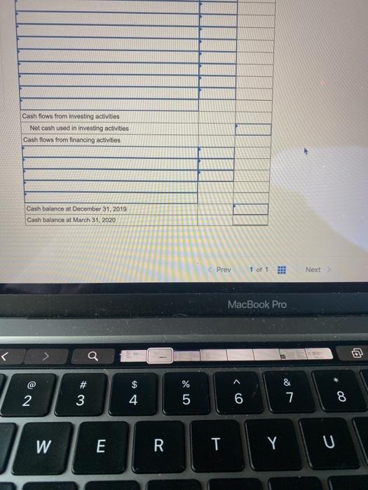SOLUTIONS Income Statement For Three Months Ended March 31, 2020 Computer services