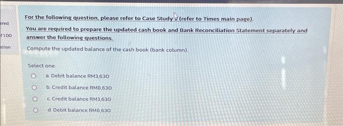 for December 2021. Christina, the account manager, just received the bank statement